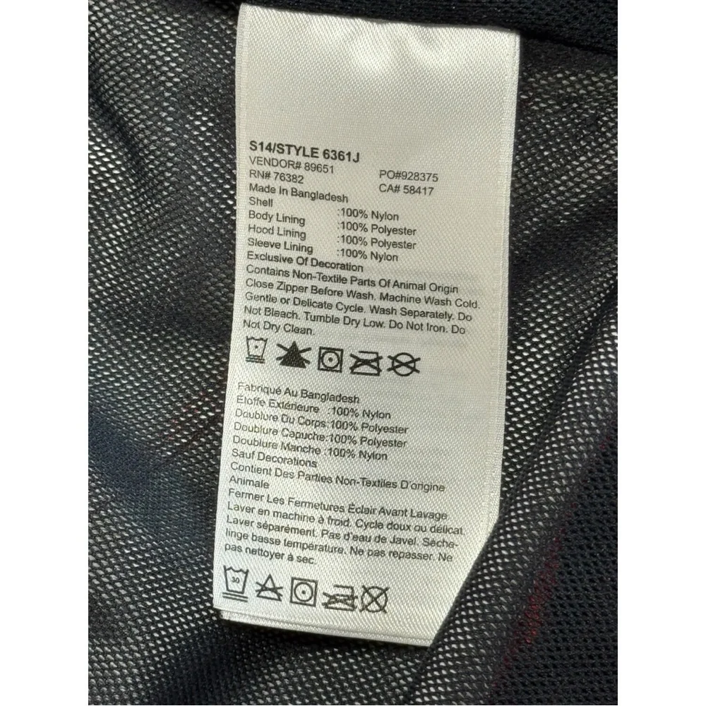 Timberland Men’s Red Waterproof Hooded Performance Rain Jacket Size Small